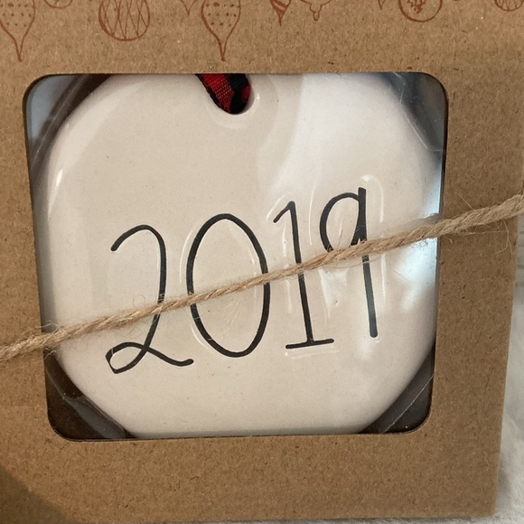 Rae Dunn Flat Ceramic Ornaments - Picture 4 of 6